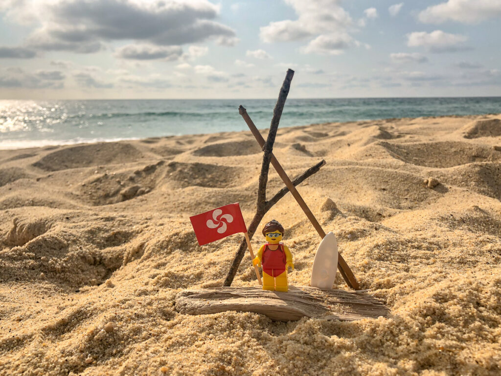 Lego en vacances à la plage