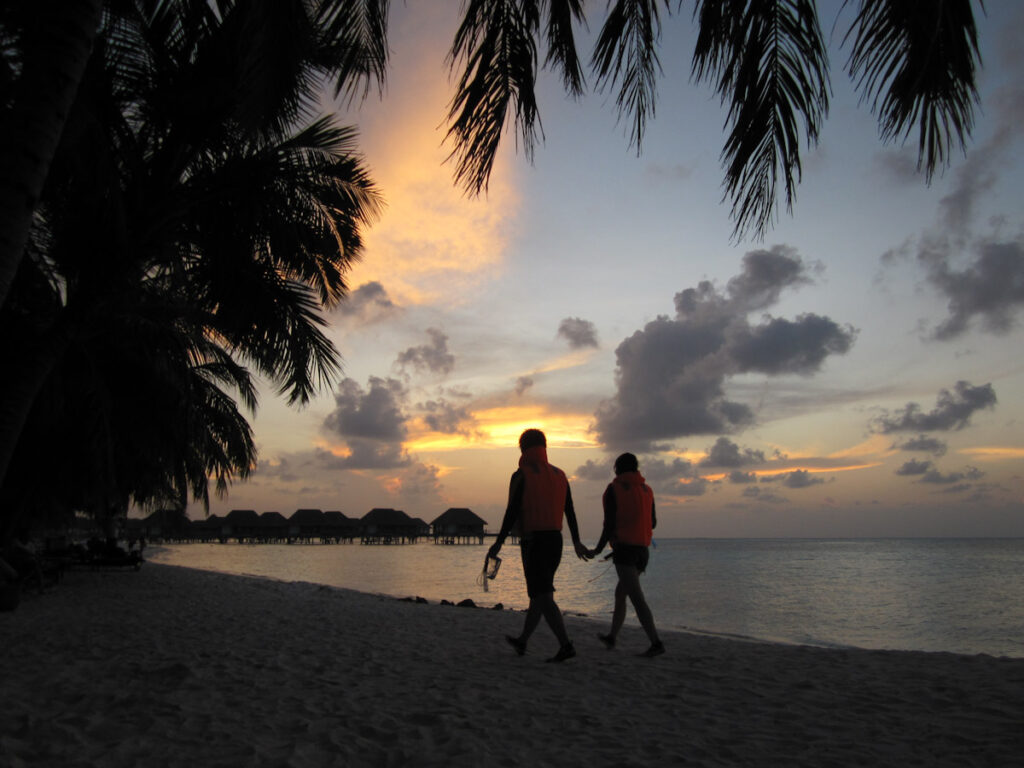 Coucher de soleil romantique